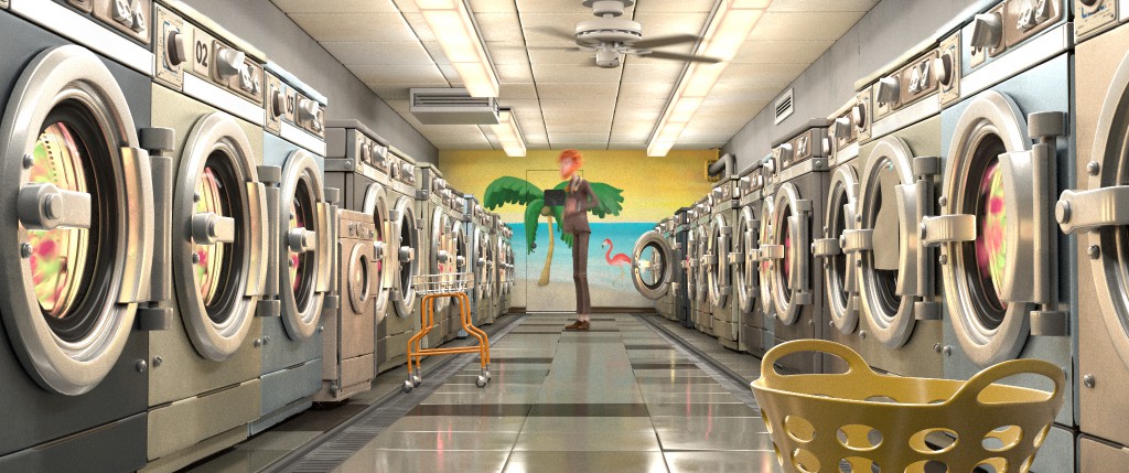 Metallic laundromat
