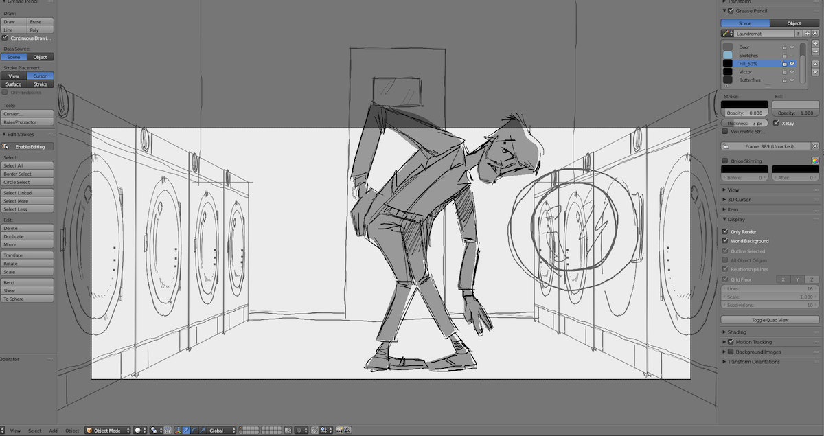 Blender  – a new storyboard workflow » Cosmos Laundromat - The  Gooseberry Open Movie Project