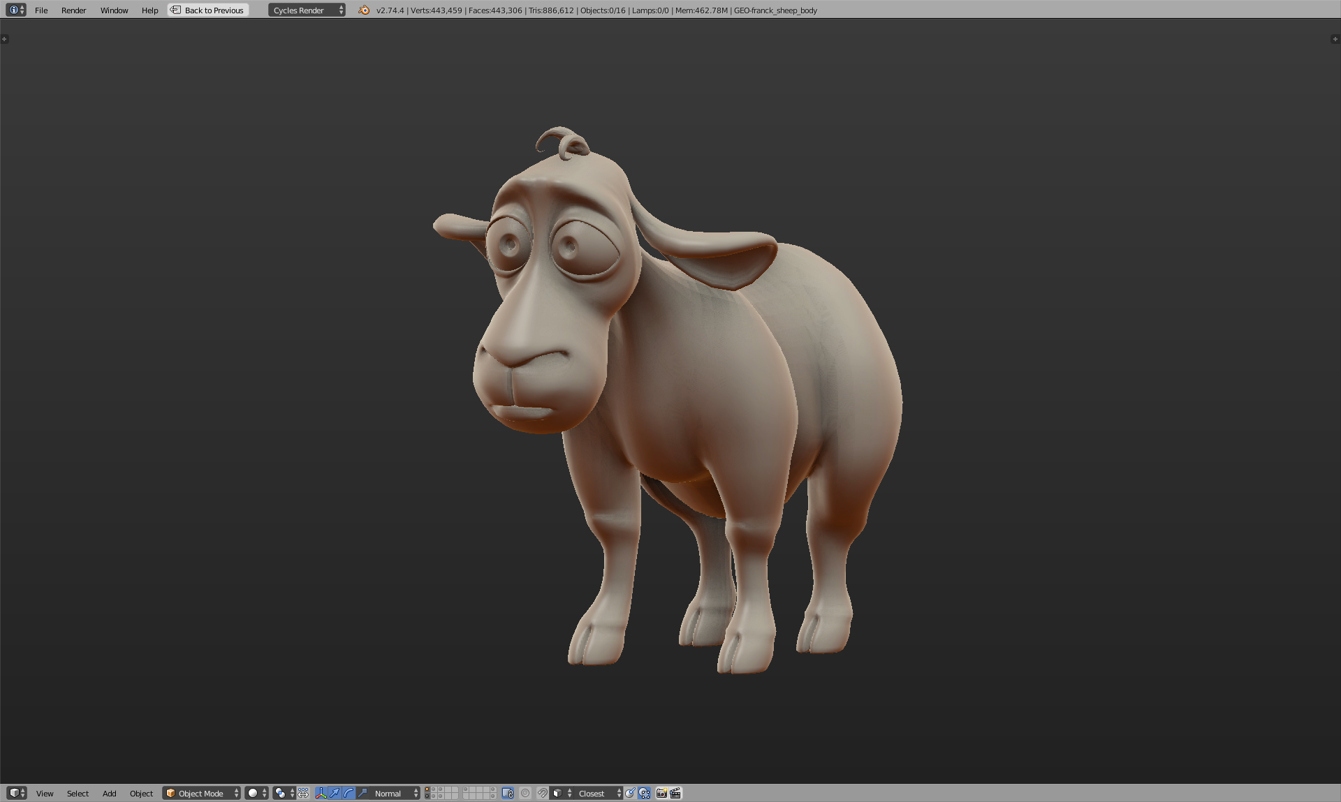 free blender sheep 3d model Gooseberry » The Film  Cosmos Movie Laundromat The Open